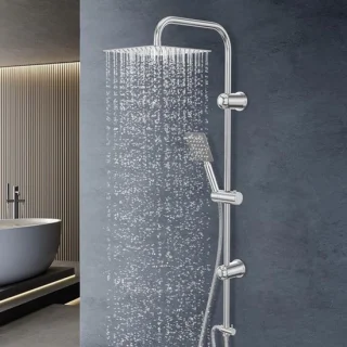 Regendouche set met plafonddouche en handdouche