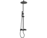 Regendouche set thermostaat 26 cm zwart