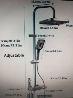 Regendouche set thermostaatkraan