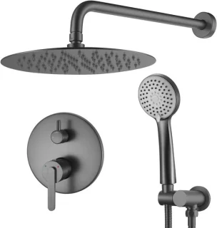 Regendouche set verborgen douche 32x17x11cm titanium