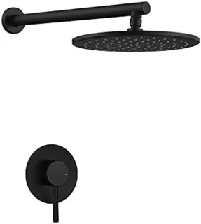 Regendouche set wandmontage 10 inch geborsteld goud
