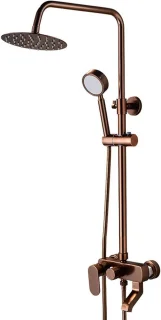 Regendouche set wandmontage roségoud