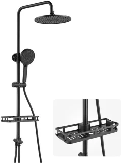 Regendouche set zwart