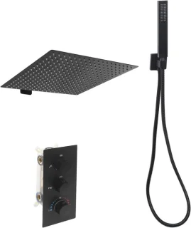 Regendouche set zwart