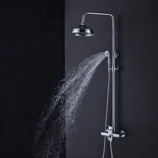 Regendouche Systeem 8 inch Wandmontage Chroom