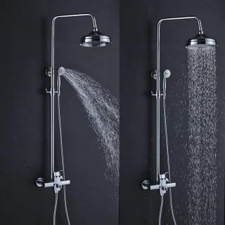 Regendouche Systeem 8 inch Wandmontage Chroom