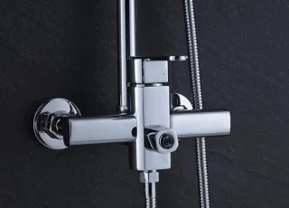 Regendouche Systeem 8 inch Wandmontage Chroom