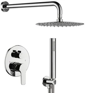 Regendouche systeem met handdouche en douchekraan Chroom