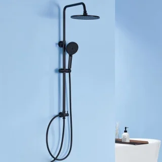 Regendouche systeem zwart 74-112 cm