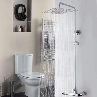 Regendouche Vierkant 12 Inch Roestvrij Staal Chroom
