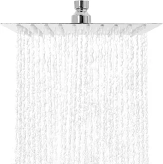 Regendouche vierkant 20 cm chroom
