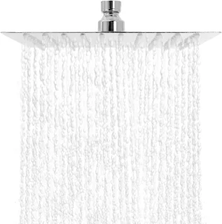Regendouche Vierkant 20 cm RVS/Chroom