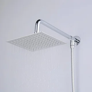 Regendouche vierkant 20,3 cm chroom