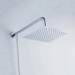 Regendouche vierkant 20,3 cm chroom