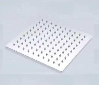 Regendouche vierkant 20cm RVS zilver