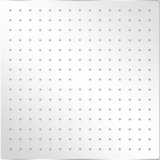 Regendouche vierkant groot 40x40 cm zilverkleurig