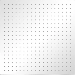 Regendouche vierkant wandmontage 50x50 cm zilver