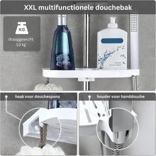 Regendouche Zilver Zonder Kraan