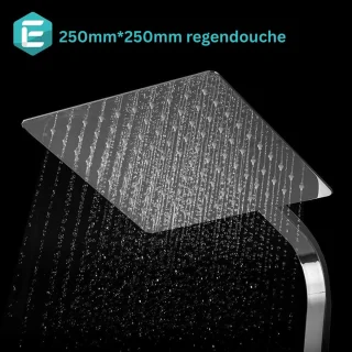 Regendouche Zilver Zonder Kraan