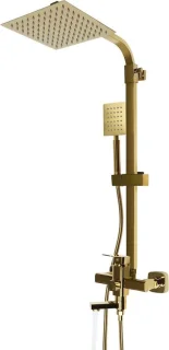 Regendouchecombinatie Messing 20 cm Goud