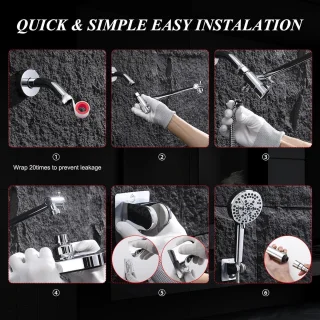 Regendouchecombinatie met handdouche