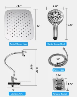 Regendouchecombinatie met handdouche
