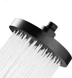 Regendouchekop 15 cm zwart