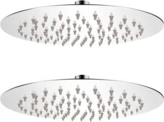 Regendouchekop 2 stuks 20 cm zilver