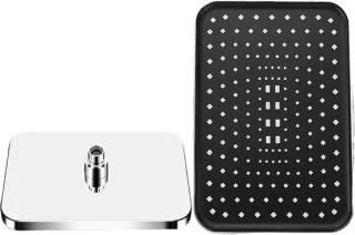 Regendouchekop 2 stuks zilver
