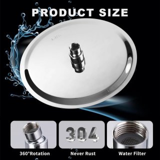 Wat vinden we goed aan de Regendouchekop 20 cm Chroom Bovenste douchekop