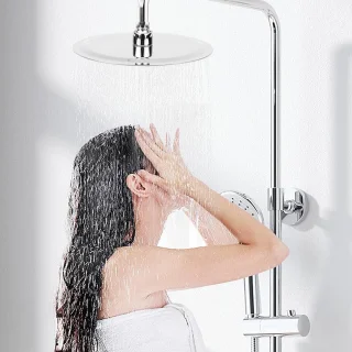 Regendouchekop 20 cm Chroom Bovenste douchekop