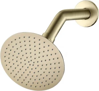 Regendouchekop 20 cm rond geborsteld goud