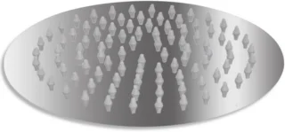 Regendouchekop 20 cm rond zilverkleurig