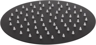 Regendouchekop 20 cm rond zwart