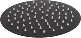 Regendouchekop 20 cm rond zwart