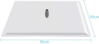 Regendouchekop 20 inch vierkant RVS