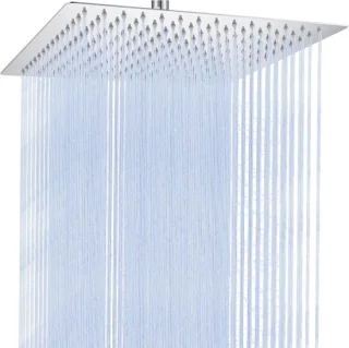 Regendouchekop 25x25 cm Vierkant RVS 304