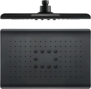 Regendouchekop 27 cm - Mat zwart