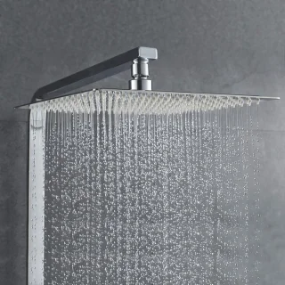 Regendouchekop 30 cm vierkant chroom