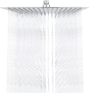 Regendouchekop 30 cm vierkant chroom