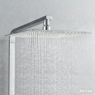 Regendouchekop 30 cm vierkant RVS
