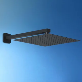 Regendouchekop 30 cm Zwart Inbouw