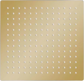 Regendouchekop 30x30 cm vierkant goud