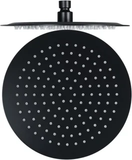 Regendouchekop 40 cm rond - zwart