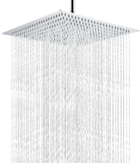 Regendouchekop 40cm vierkant chroom