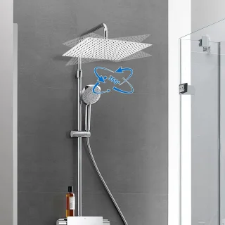 Regendouchekop 8 inch Vierkant RVS 304