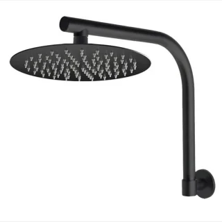 Regendouchekop 8 inch zwart