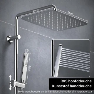 Regendouchekop Chroom