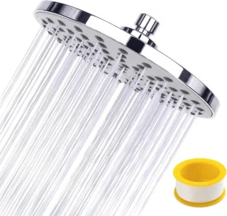 Regendouchekop deluxe 20 cm zilver