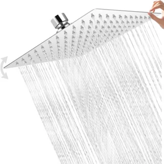 Regendouchekop deluxe 30 cm vierkant chroom